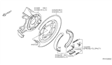 Diagram for Nissan Titan Brake Shoe Set - 44060-ZE00A