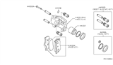 Diagram for Nissan Armada Brake Caliper Repair Kit - 44126-7S000