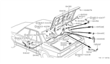 Diagram for Nissan Datsun 810 Body Mount Hole Plug - 96226-65000