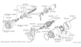 Diagram for Nissan Starter Drive Gear - 23354-M4901