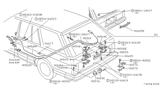 Diagram for Nissan Datsun 810 Door Lock - 90502-W3000