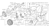 Diagram for Nissan 280ZX Alternator - 23100-V0101