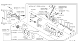 Diagram for Nissan Brake Caliper Bracket - 44155-04S10