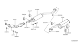 Diagram for Nissan Versa Exhaust Pipe - 20010-ZR71A