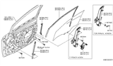 Diagram for Nissan Murano Window Motor - 80730-8991A
