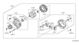 Diagram for Nissan Sentra Alternator - 23100-ZW40A