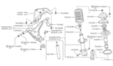Diagram for Nissan Stanza Shock And Strut Mount - 54322-D3000