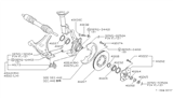 Diagram for Nissan Stanza Spindle Nut - 40262-D0101