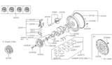 Diagram for Nissan Sentra Flywheel Ring Gear - 12312-17M01