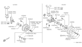 Diagram for Nissan Wheel Bearing Dust Cap - 43234-50A05