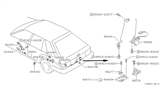 Diagram for Nissan Stanza Rear Door Striker - 90570-56A00