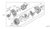 Diagram for Nissan Alternator Case Kit - 23127-ED01A