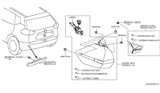 Diagram for Nissan Rogue Bumper Reflector - 26560-6FV0A