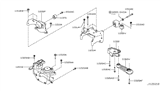 Diagram for Nissan Rogue Engine Mount Torque Strut - 11360-4BA0B