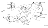 Diagram for Nissan Fuel Pump Tank Seal - 17342-3VA0A
