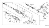Diagram for Nissan Rogue CV Joint - 39771-4BA0A