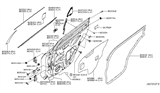 Diagram for Nissan Leaf Door Hinge - 82420-AG000