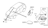 Diagram for Nissan Rogue Car Mirror - 96301-9TB0A