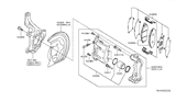 Diagram for 2015 Nissan Leaf Brake Pad Set - D1060-3TA0A