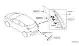 Diagram for Nissan Leaf Tail Light - 26555-9RB0A