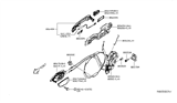 Diagram for Nissan Leaf Door Latch Cable - 80515-3NF0A