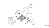Diagram for 2014 Nissan Leaf Seat Cover - 87321-3NF6B