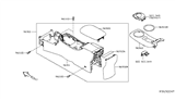 Diagram for Nissan Center Console Base - 96915-3NF0B