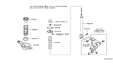 Diagram for Nissan 370Z Coil Spring Insulator - 55050-1EA0A