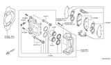 Diagram for Nissan Murano Brake Caliper - 41011-EG50A