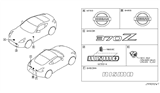 Diagram for Nissan 350Z Emblem - 62890-CD000