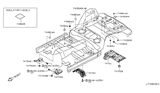 Diagram for Nissan 370Z Exhaust Heat Shield - 74754-1EA0A