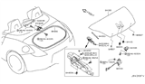 Diagram for Nissan 370Z Tailgate Lock - 84631-1ET0A