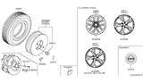 Diagram for Nissan 370Z Spare Wheel - D0CMM-6GA9B