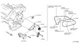 Diagram for Nissan Belt Tensioner Bolt - 11298-3J200
