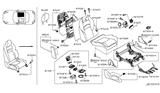 Diagram for Nissan Seat Motor - 87400-1EA0A