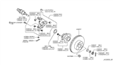 Diagram for Nissan Leaf Wheel Stud - 43222-41B00
