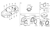Diagram for Nissan GT-R Car Speakers - 28153-5CA2A