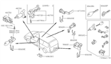 Diagram for 1995 Nissan Quest Ignition Lock Assembly - 48700-1B225