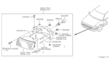 Diagram for Nissan Quest Headlight Cover - 26029-1B000