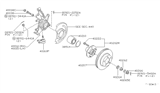 Diagram for Nissan Pathfinder Wheel Stud - 40222-0B005