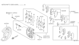 Diagram for Nissan 300ZX Brake Caliper - 41001-37P01