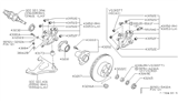 Diagram for Nissan 240SX Wheel Hub - 43202-30P01