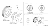 Diagram for Nissan 300ZX Wheel Cover - 40342-40P01