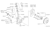 Diagram for Nissan Xterra Wheel Stud - 43222-70T00