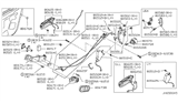 Diagram for Nissan 200SX Door Latch Cable - 80533-01R00
