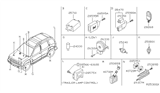 Diagram for Nissan Murano TPMS Sensor - 40700-CD000