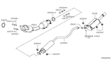 Diagram for Nissan Sentra Exhaust Manifold Gasket - 20691-57E0A
