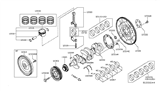 Diagram for Nissan Juke Flywheel - 12310-4BB0A