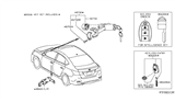 Diagram for Nissan Sentra Car Key - H0561-3AA0B