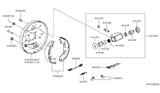Diagram for Nissan Wheel Cylinder Repair Kit - 44100-3SG0A